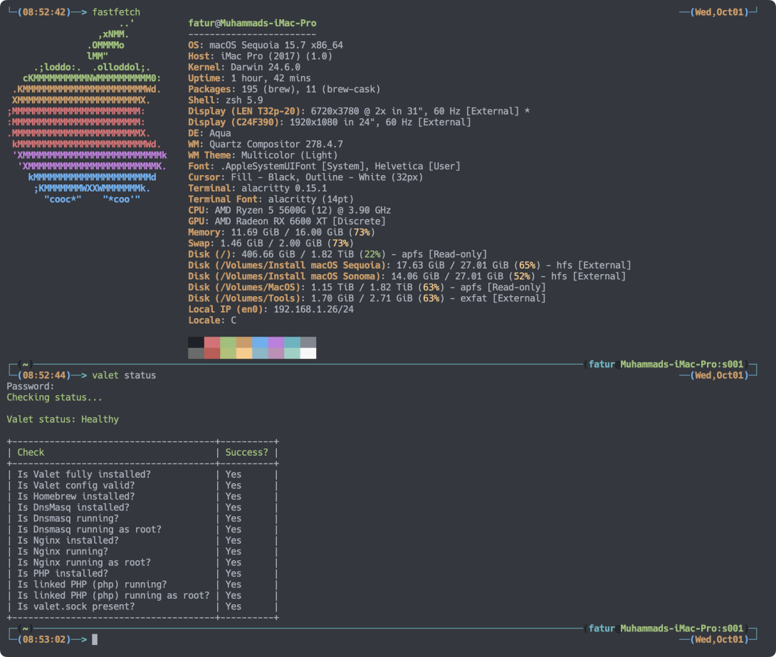 Instalasi Valet di macOS (AMD Processor)